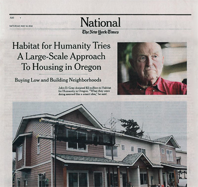 Habitat Tries A Large-Scale Approach to Housing in Oregon